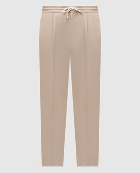 Brunello Cucinelli Beige linen pants MH255E1710