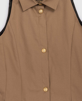 Balmain Children's brown dress BY1C02G01971214