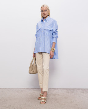 JOSEPH Ranya blue striped shirt JF009662