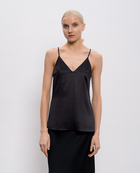 Brunello Cucinelli Black silk top M0C59BD802