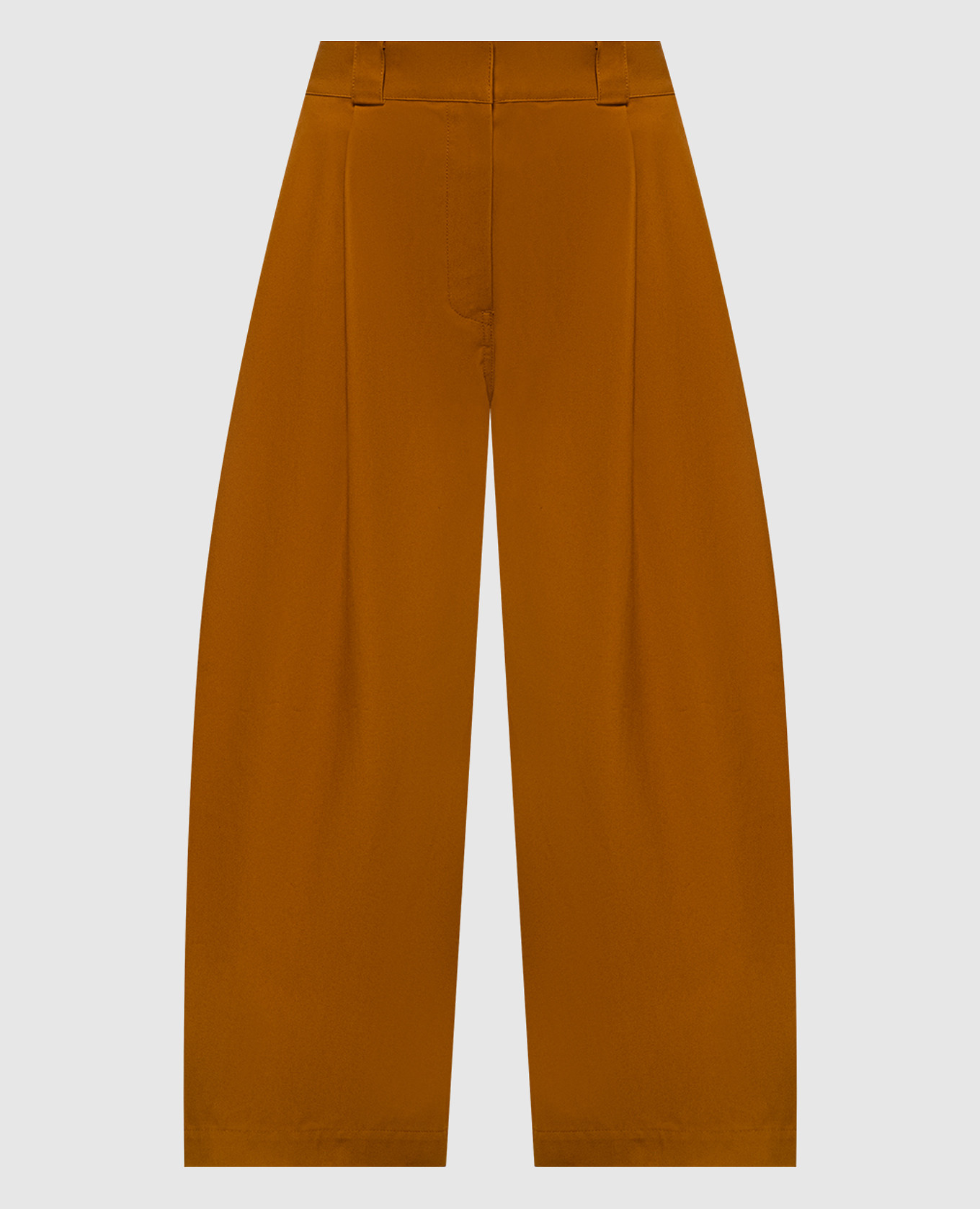 Brown culottes with logo patch Balenciaga