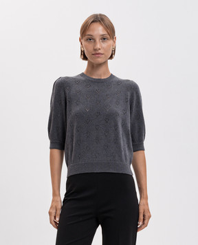 Twinset Gray cashmere top 262TP3020
