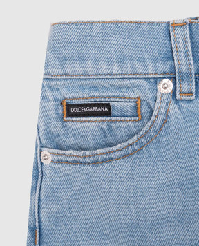 Dolce&Gabbana Children's blue jeans with holes L42F92LDD95814
