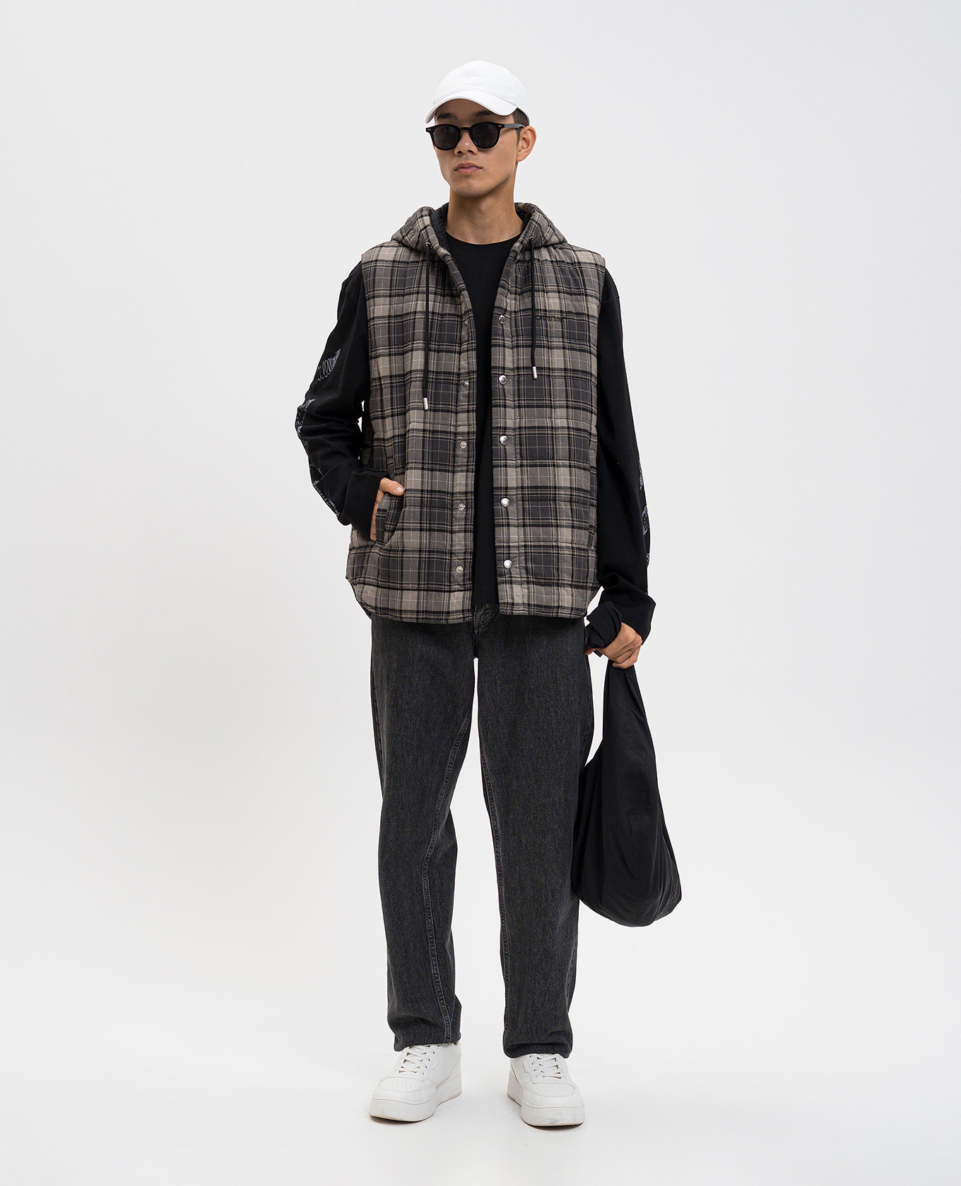 

Gray checked vest Off-White, Grey