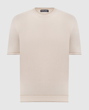 Bertolo Cashmere Beige cotton T-shirt 902204002056