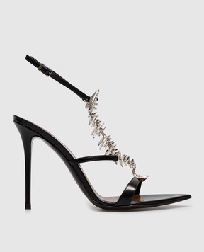 Giuseppe Zanotti Black leather SLIM sandals E600001
