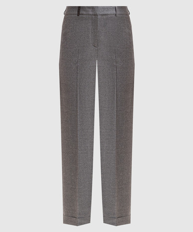 Gray wool pants