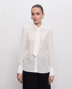 Alexander McQueen Ivory silk blouse A0002BQBADT