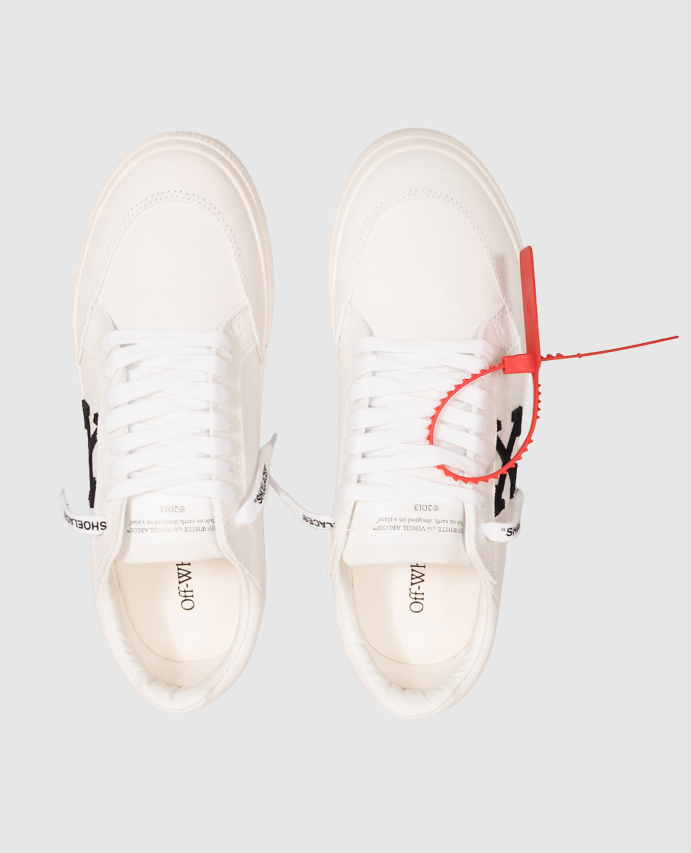 White Vulcanized Sneakers Off-White 4