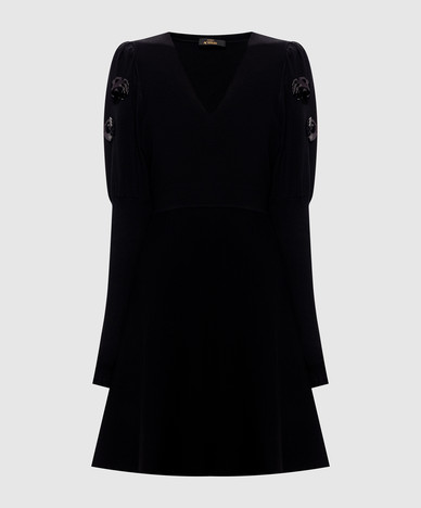 Schwarzes Kleid mit Pailletten