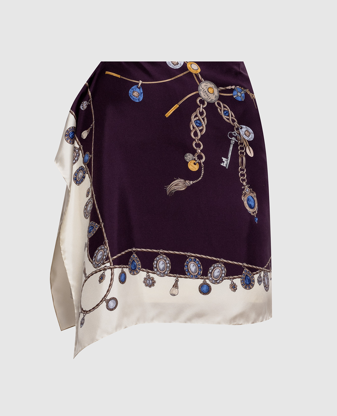 Ivoren rok met Stolen Jewels-print