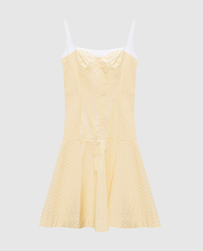 Simkhai Yellow striped dress 2261260CO