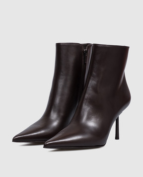Le Silla Brown leather ankle boots BELLA 4217C080BMPPNEM