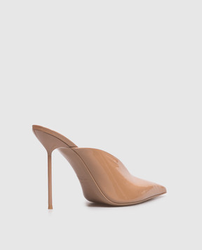 Paris Texas Lidia beige patent leather mules PX2007XVN01