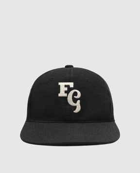 Fear of God Black cap with embroidered monogram logo FG9M709901WOTW