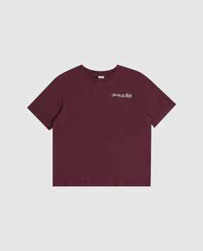 Sporty & Rich Children's burgundy Syracuse T-shirt TO04875325RE02