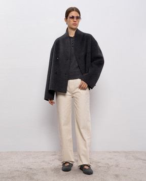 Loulou de Saison HOMERE gray cashmere sweater HOMERELDS