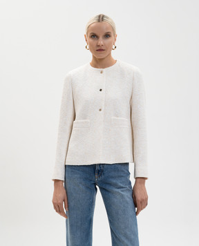 Herno Ivory tweed jacket GA000323D13289