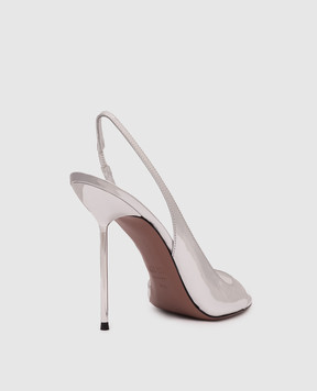 Paris Texas Silver leather slingbacks Lidia PX1950XNPMR
