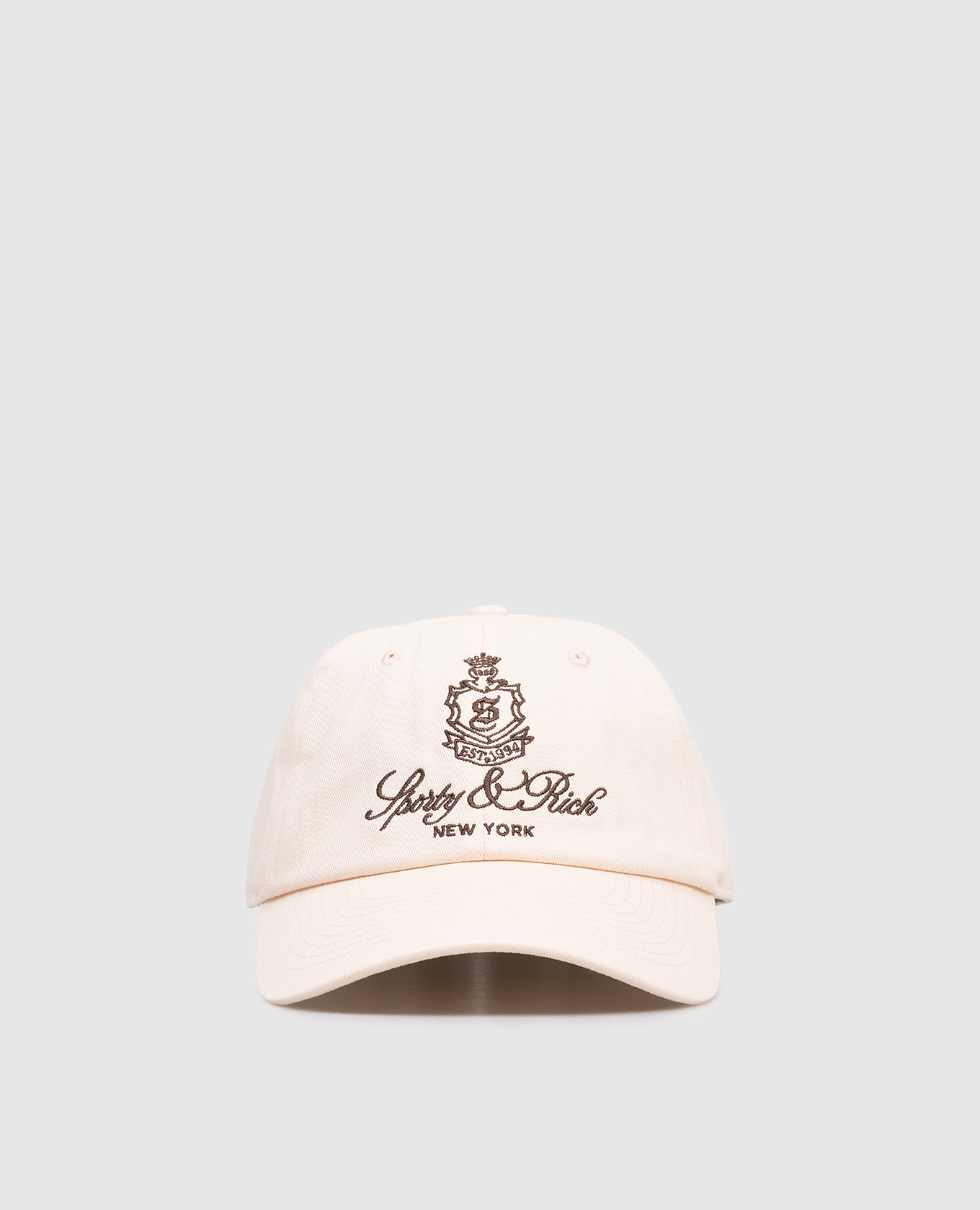 

Beige cap with embroidery Sporty & Rich