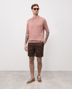ISAIA Brown shorts PNCT21XP871