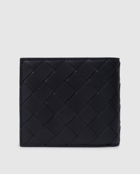 Bottega Veneta Navy Blue Bi-Fold Leather Wallet 749412VCPQ6