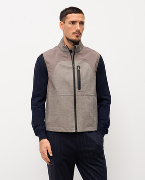 Sease Gray wool vest JV031TN147
