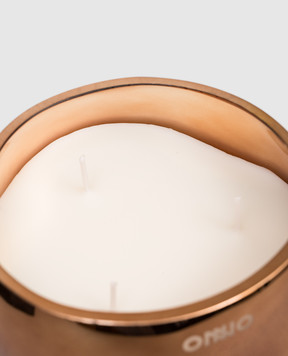 Onno Cape Copper S candle with Zanzibar scent in a glass candle holder ON540Z