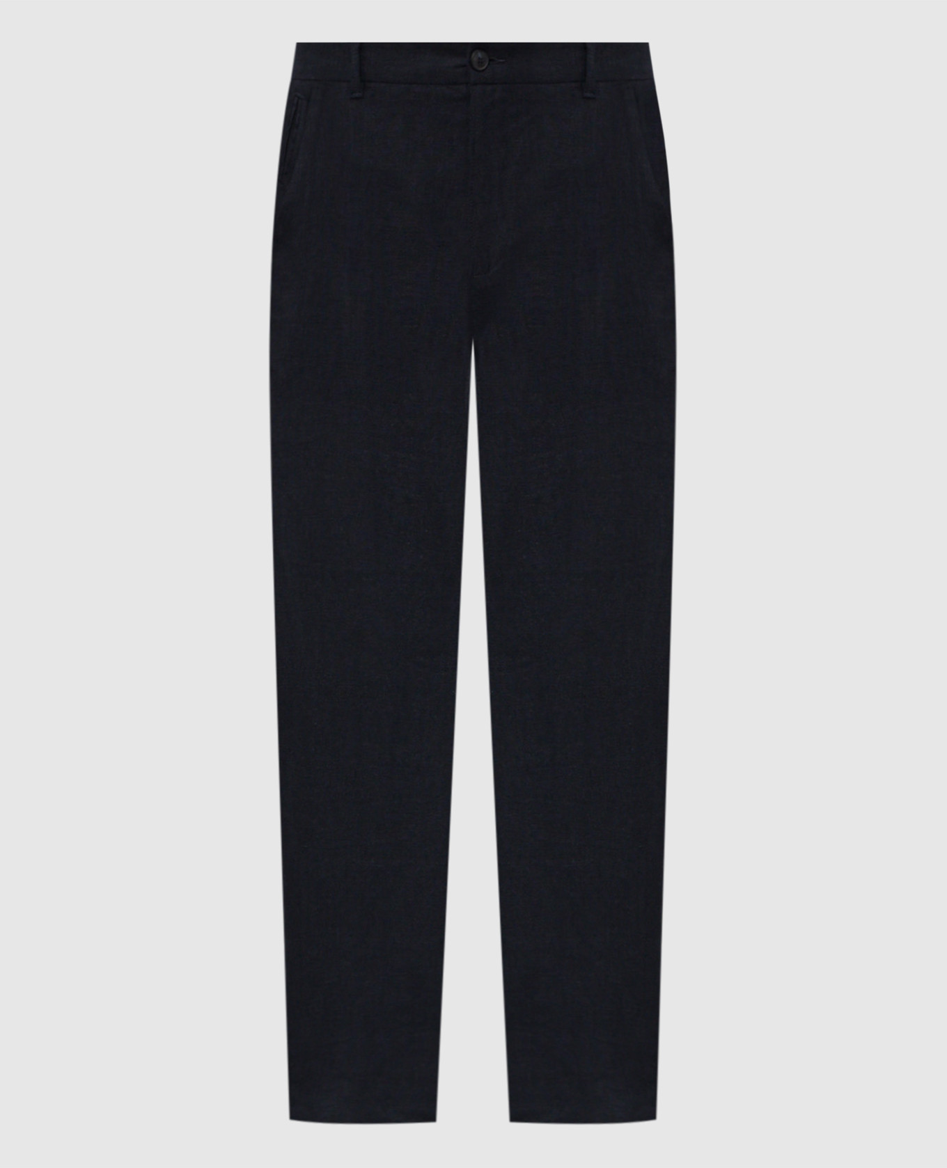 Navy blue linen pants