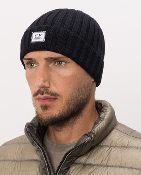 C.P. Company Blue wool hat MAC738A005509A