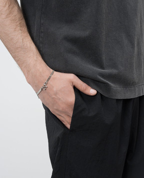 Off-White Silver bracelet with emblem OMOA10RC99MET001