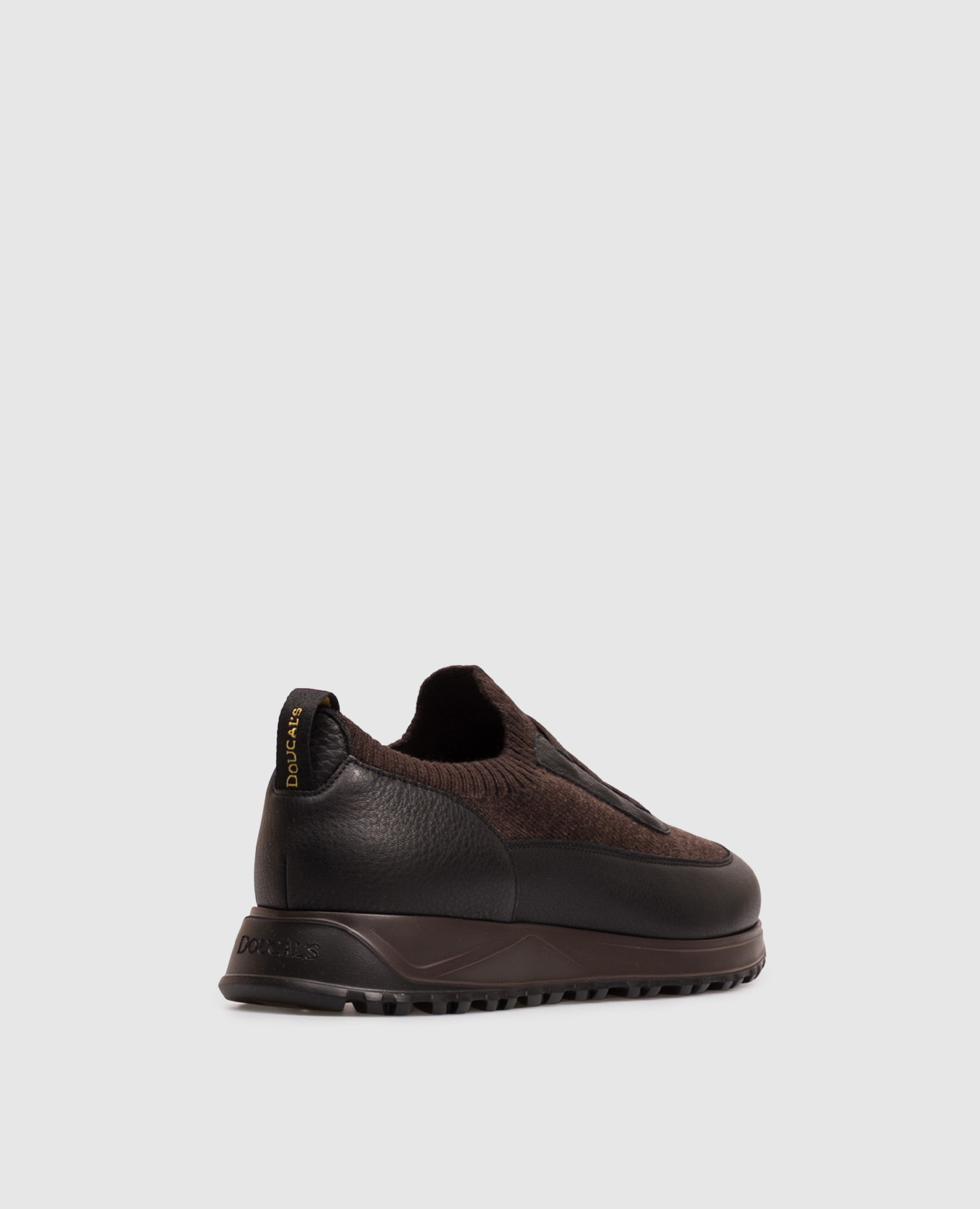Brown combination sneakers with logo Doucal's 3
