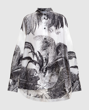 The Attico White silk blouse with logo 260WCH00004SSS025PR