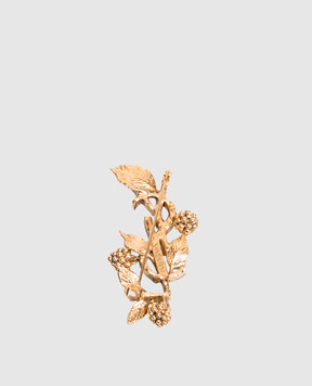 Saint Laurent Cassandre gold brooch with pendants A001RGY1500