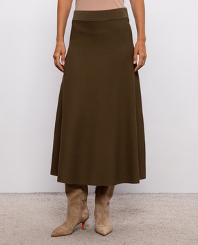 Max Mara FUGGITO skirt in khaki MXMFUGGITO