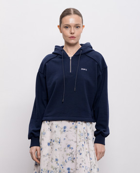 Juun.j Blue hoodie with zipper JW6141W01R