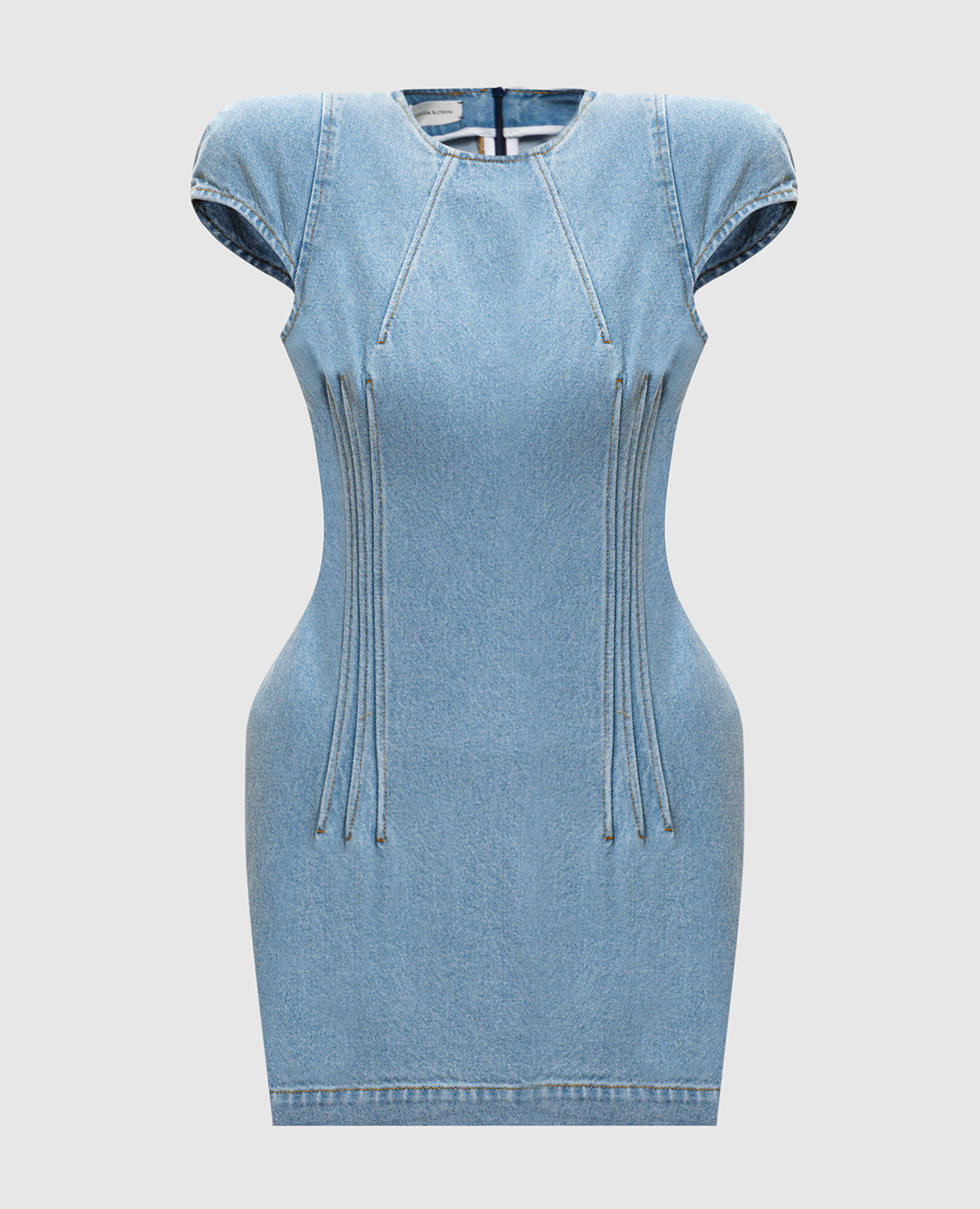 

Blue denim mini dress Magda Butrym, Light blue