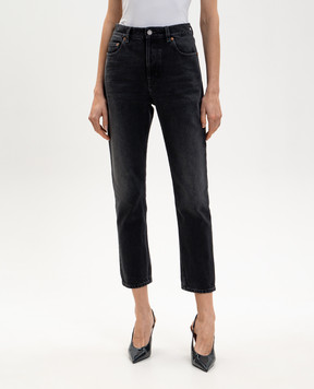 Saint Laurent Black jeans with a worn effect 813269Y27YA
