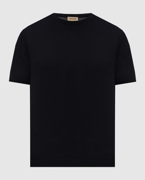 Woolrich Navy blue t-shirt with logo patch CFWOKN0355MRUF0787