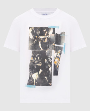 Off-White Tape Mercy white T-shirt with print 44MAA16MF26J00I