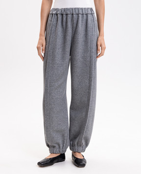 Carven Grey melange joggers 6262K21058