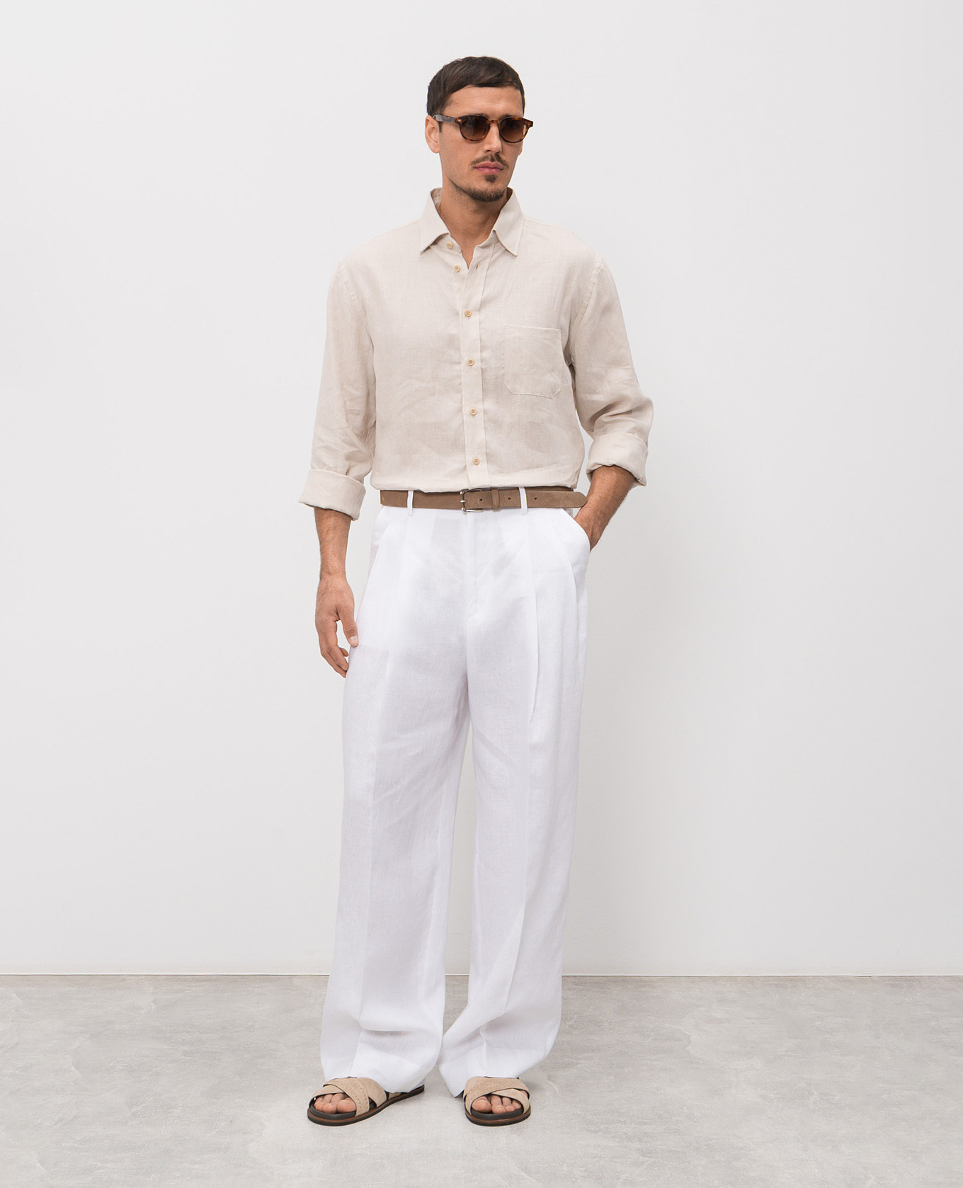 

White linen pants Dolce&Gabbana
