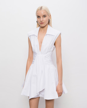 Balmain White dress with drapery GF0R5181CB09