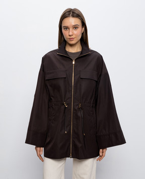 Agnona Brown parka TH1103XU6025