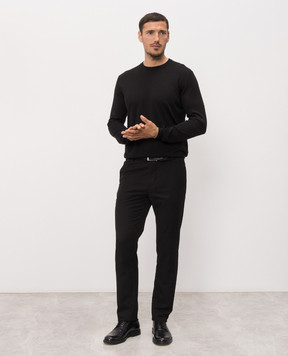 Stefano Ricci Black wool, silk and cashmere jumper KE08004G01E26374