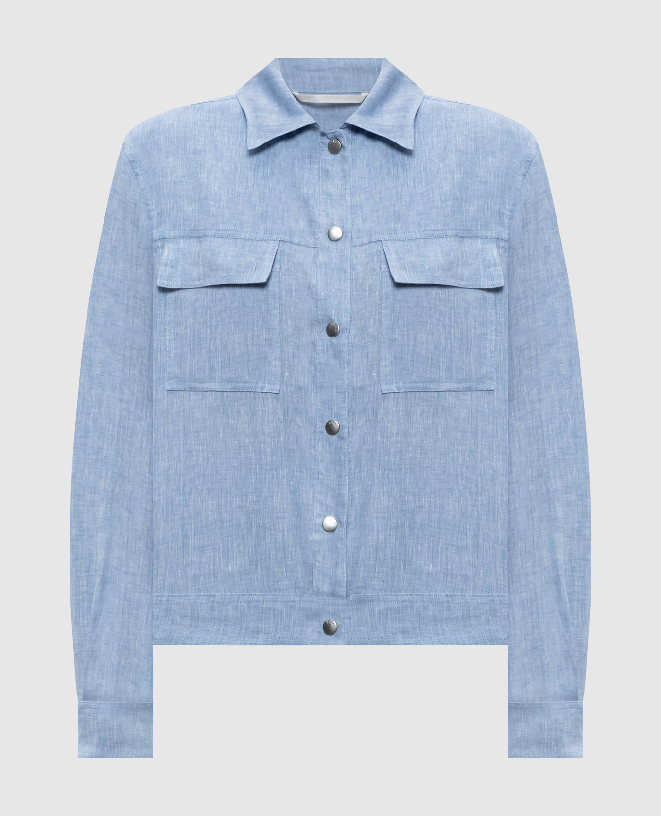 Blue linen shirt