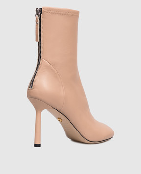 Babe Pay Pls Beige leather ankle boots 404907KO