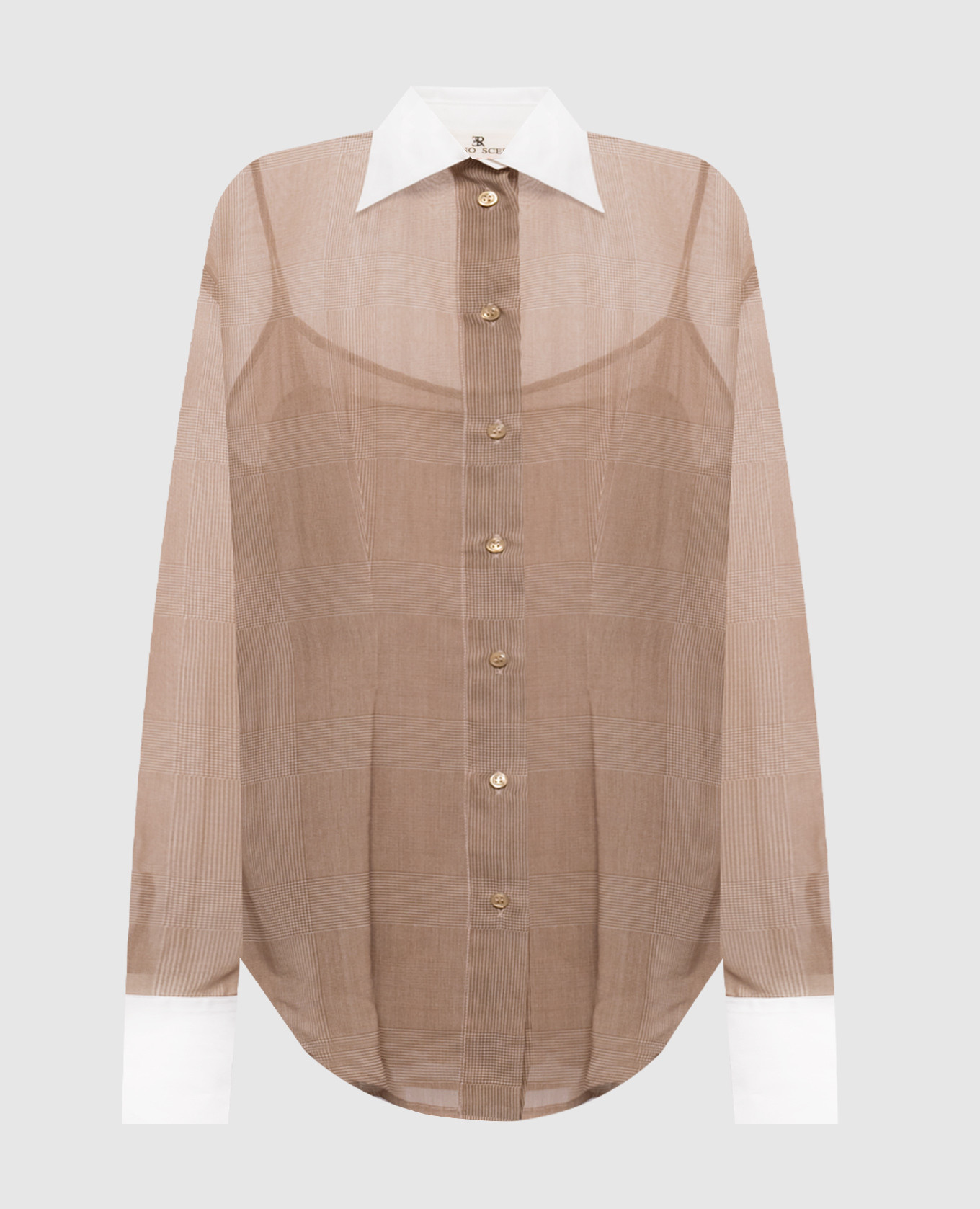 Brown blouse and top set