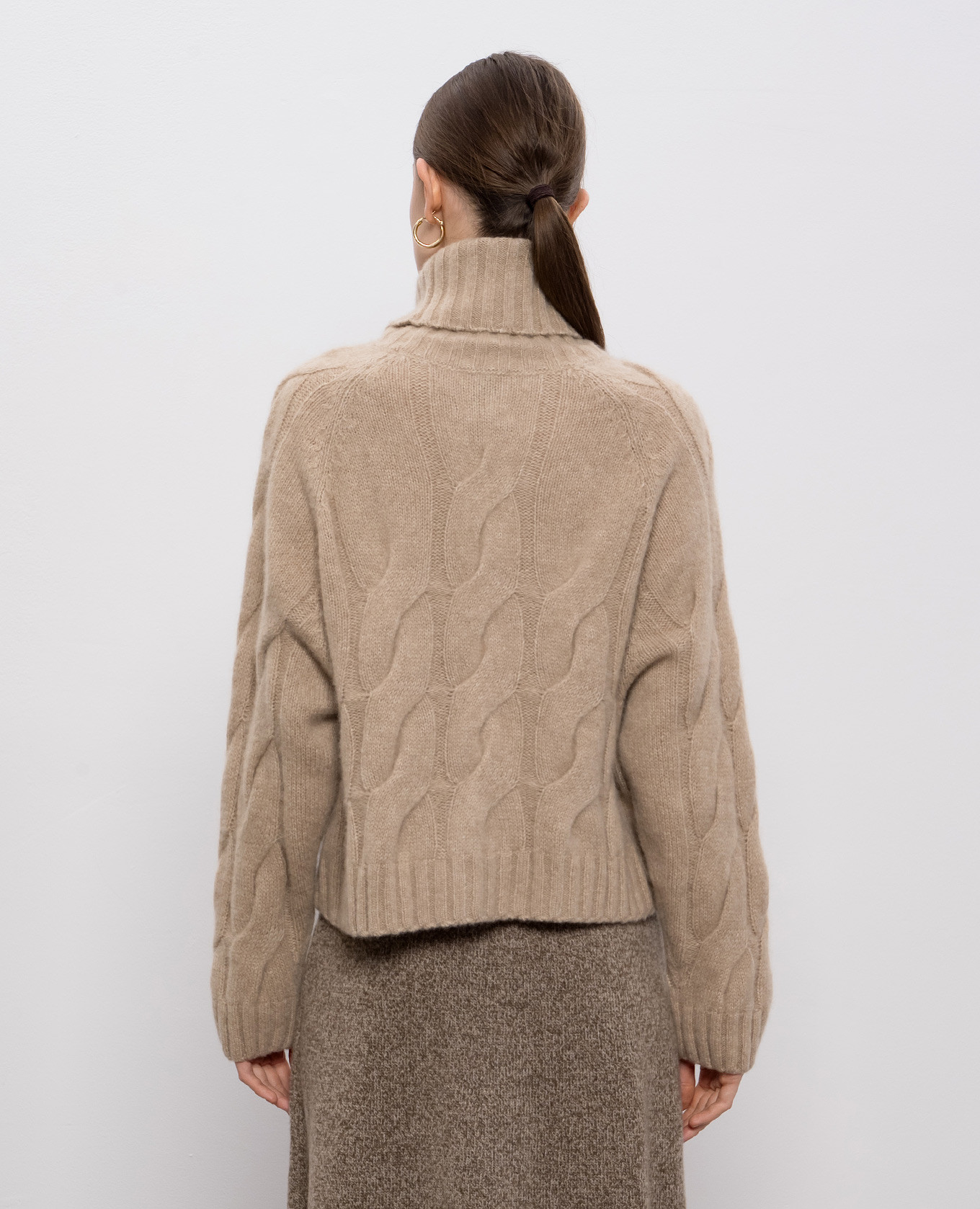 

Beige cashmere and silk patterned sweater Allude