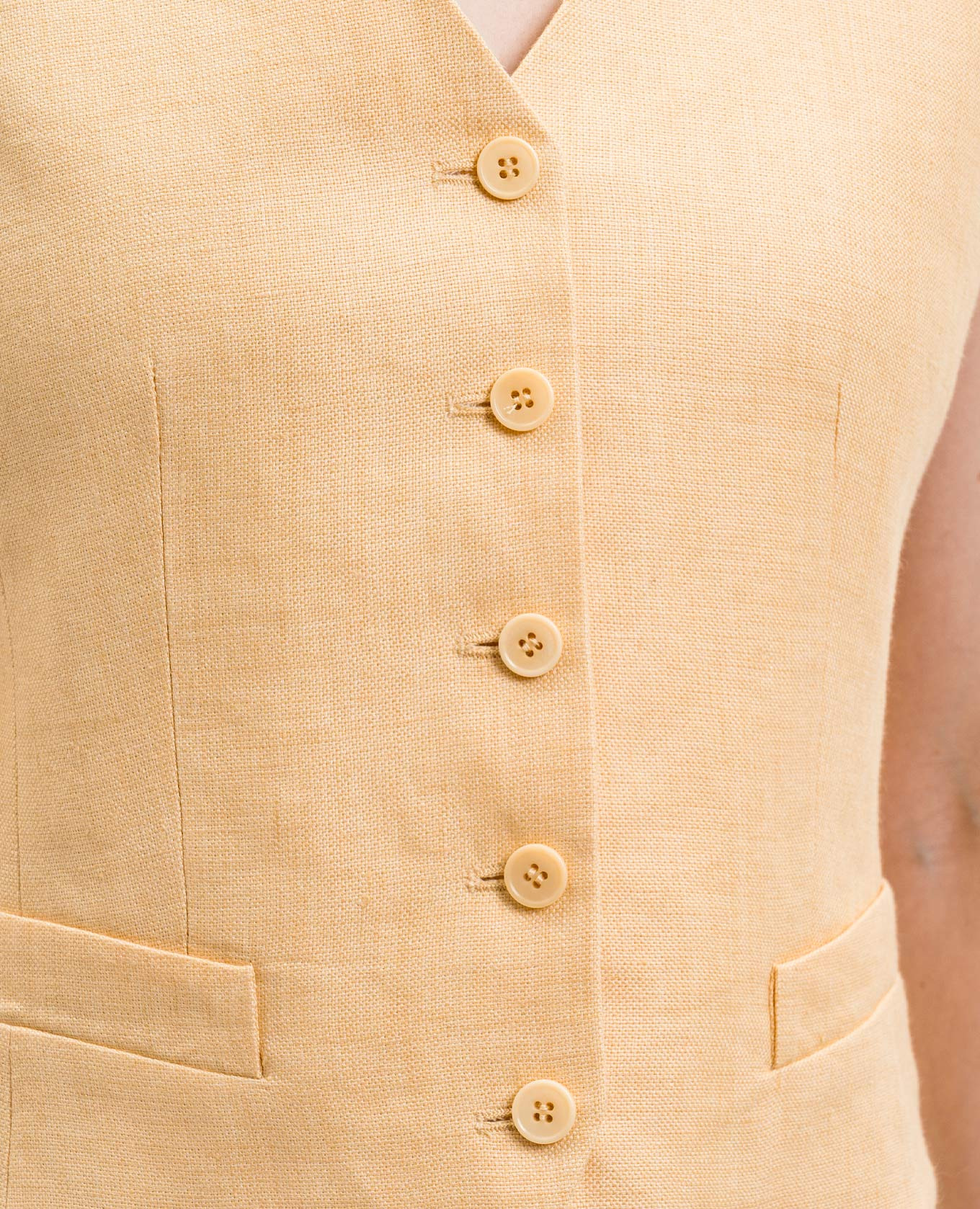 

Yellow PACE linen vest Max Mara Weekend